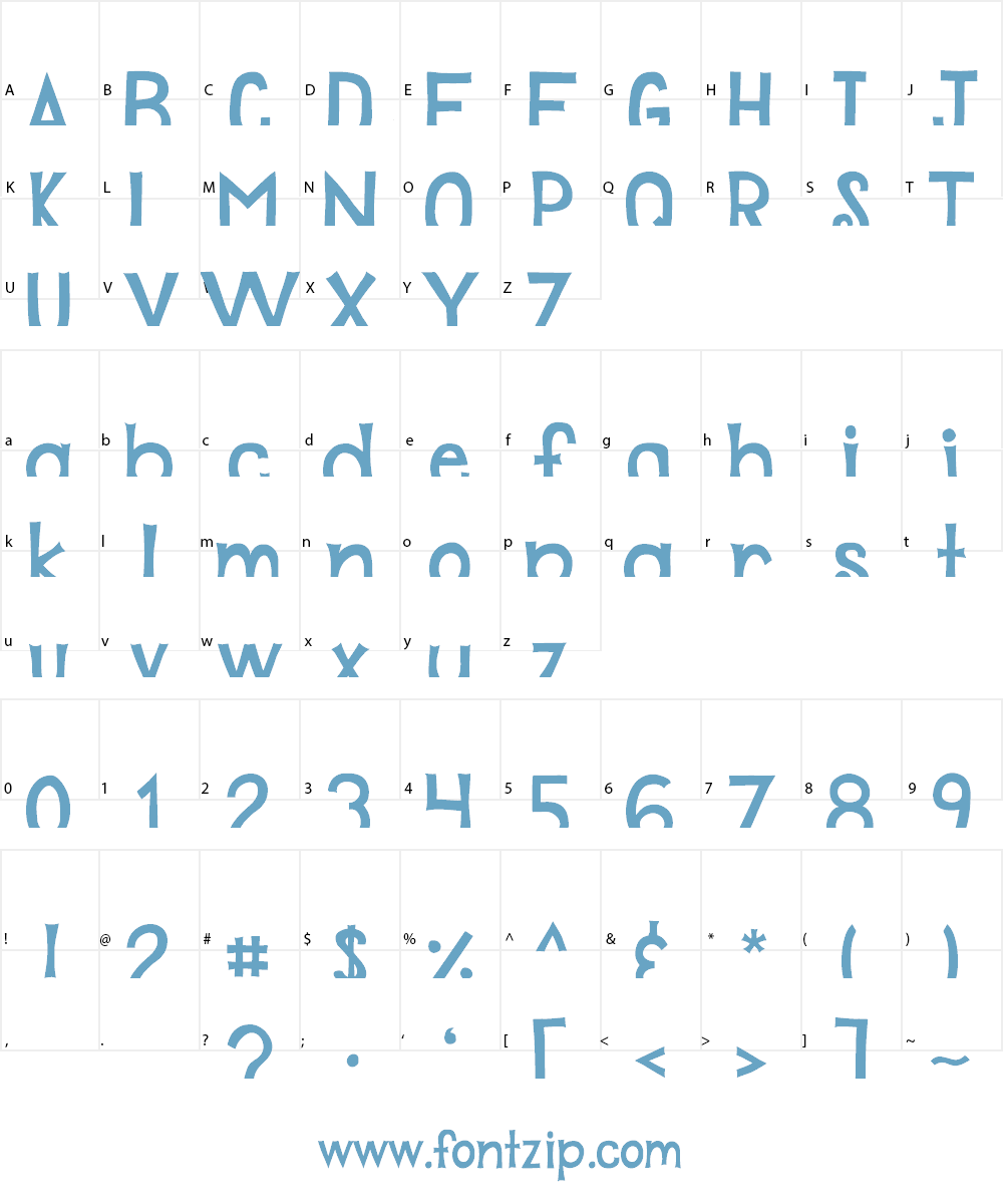 DJB Play Misty for Me Font Character